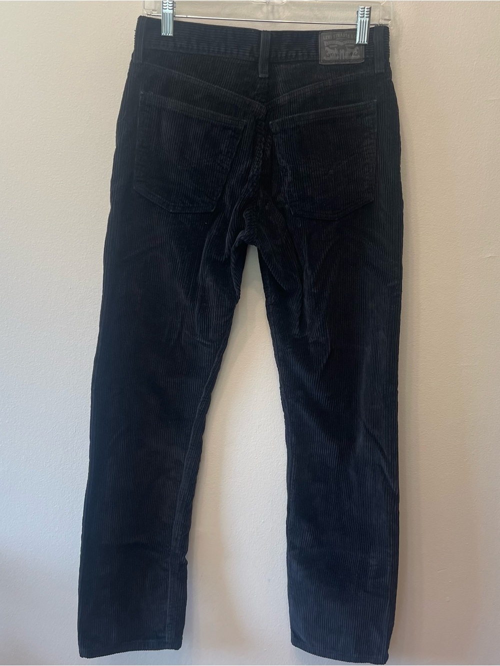 Levi’s Black Corduroy Straight Leg Pants 27”